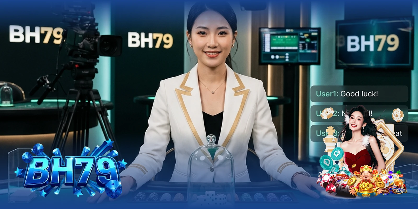Dealer Tài Xỉu BH79 chuyên nghiệp điều hành phiên cược livestream